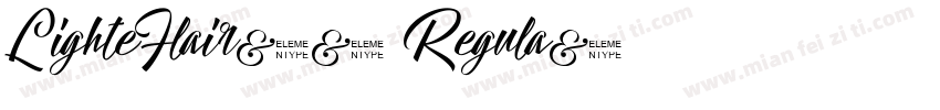 LighteFlair10 Regula字体转换
